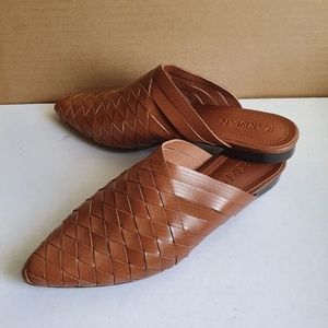 Brand new genuine braided mules